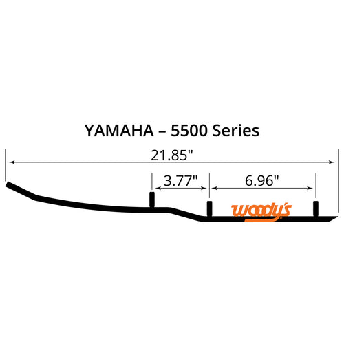 4 in. Carbide Extender Trail III Flat-Top Wear Rods - EYV3-5500-1