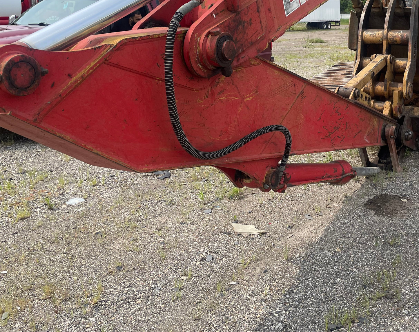 Link-Belt 3400 Excavator Boom w/ Mechanical Thumb – Complete Lower Assembly