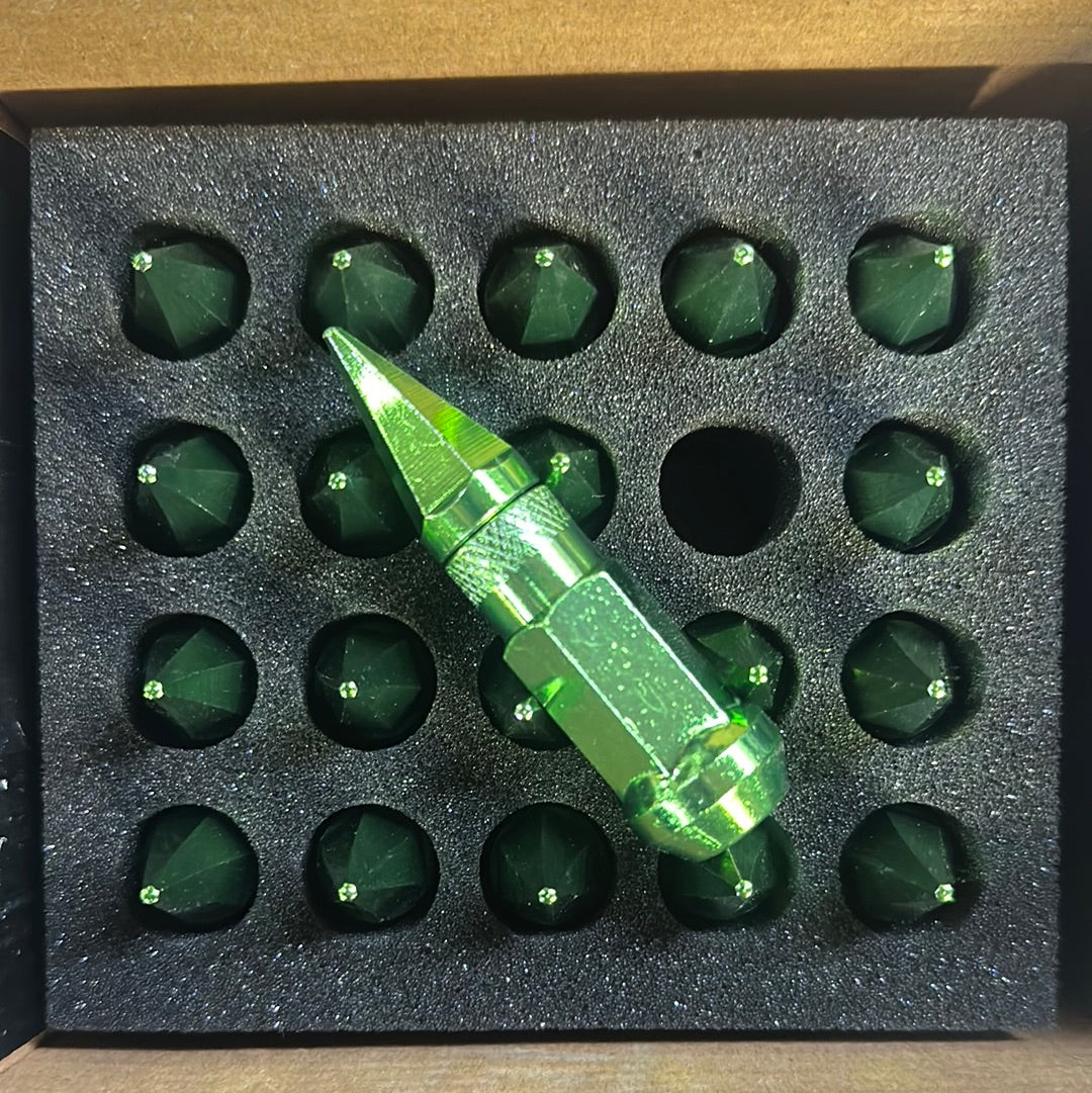NNR steel w/spike 12x1.5 green NNR-LN-SWS1215GN
