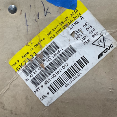 2003-2023 Freightliner Coronado/Century Vinyl Back Sleeper Wall Trim/Panel Brown USED OEM P# W18-0391-002