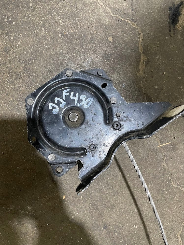2017-2024 FORD F450 DUALLY SPARE TIRE WINCH/RETRACTOR ASSEMBLY W/ CABLE OEM