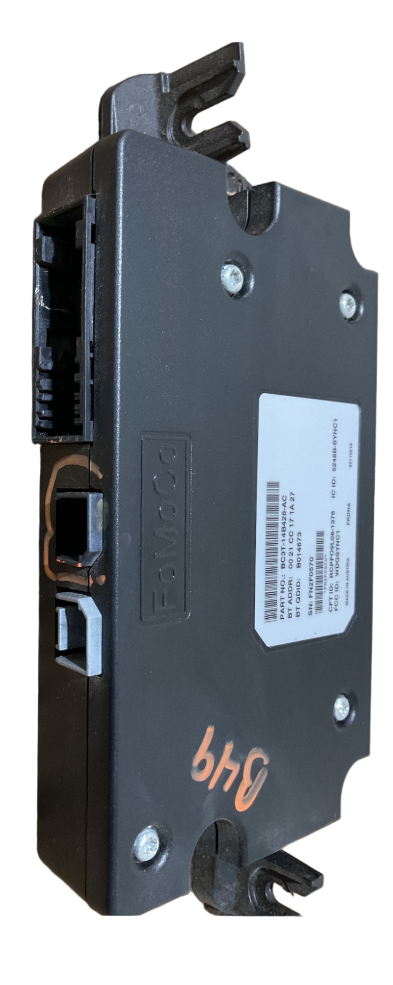 11-12 Ford F-250/450 Communication Voice Recognition Sync Module USED OEM P# BC3T-14B428-AC