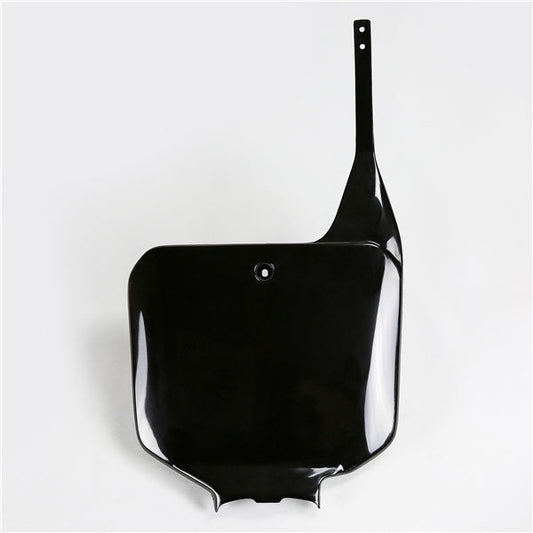 UFO PLAST Number Plate FRONT NUMBER PLATE - BLACK - HONDA