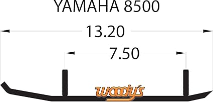 Woody's Ace Flat-Top Carbide Runners - 8" | AY8-8500