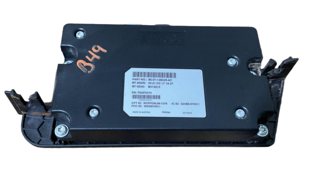 11-12 Ford F-250/450 Communication Voice Recognition Sync Module USED OEM P# BC3T-14B428-AC