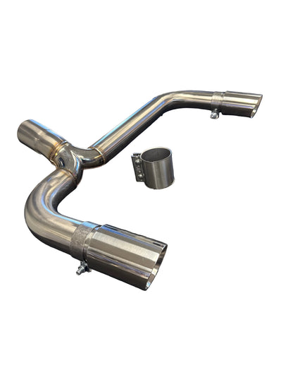 SPDZ1 Polished Tip Axle Back Muffler Exhaust for BMW F30 F32 335i 435i 2012-2016