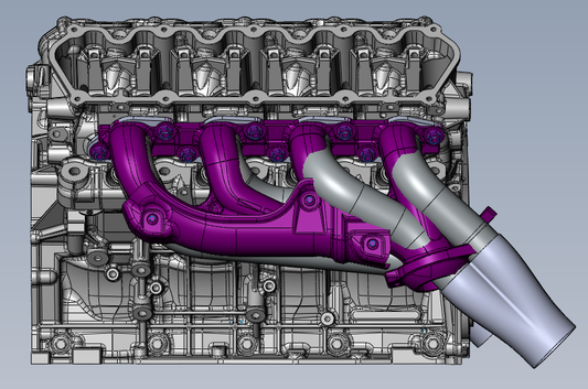 Godzilla Swap Mid Length Headers for F-100, 60's Mustang, & Universal Fitment 7.3L/6.8L Ultimate Headers