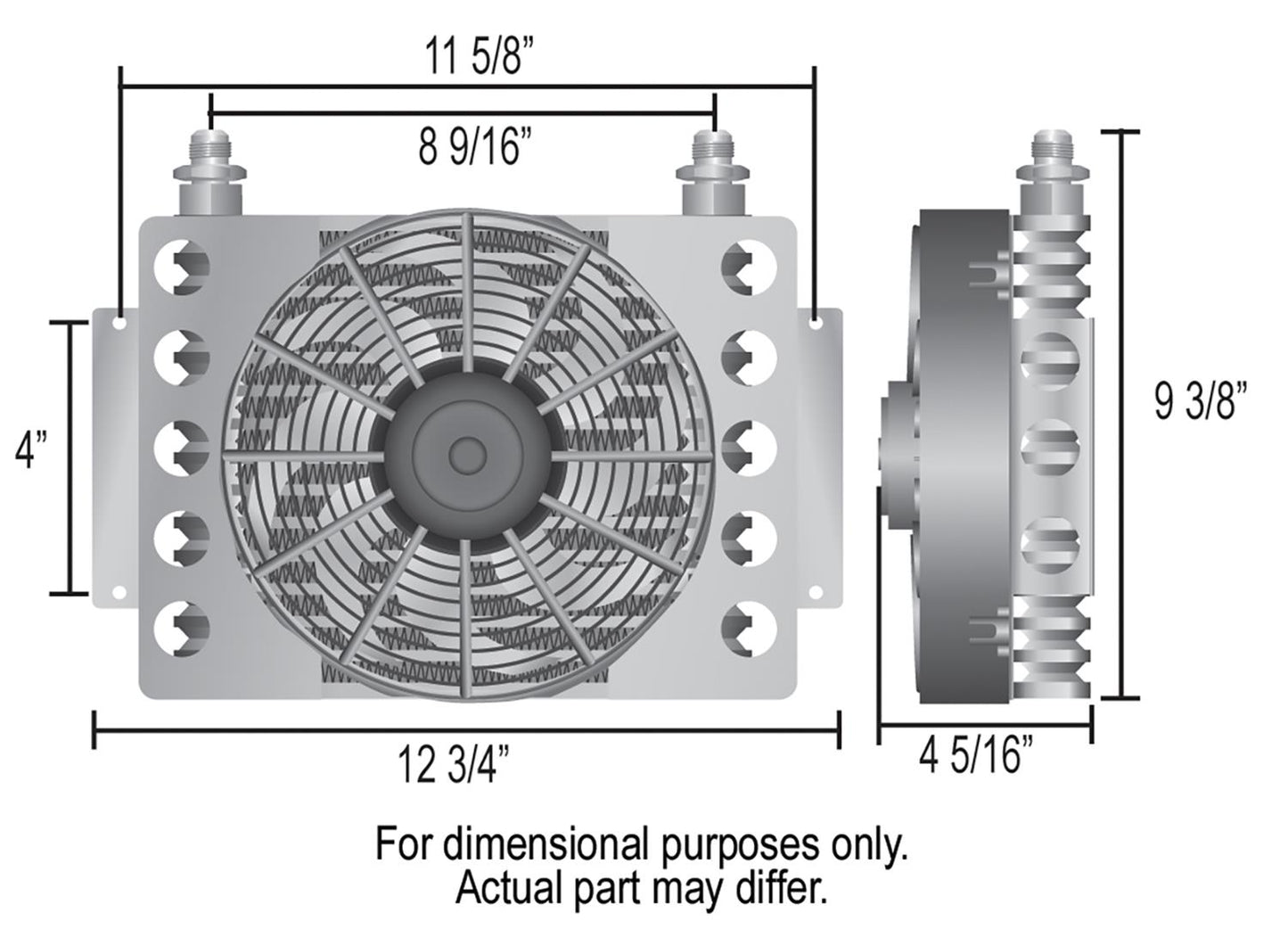 6r80/10r80/10r140 Transmission Cooler Kit with Single Fanned Cooler- COMPLETE KIT