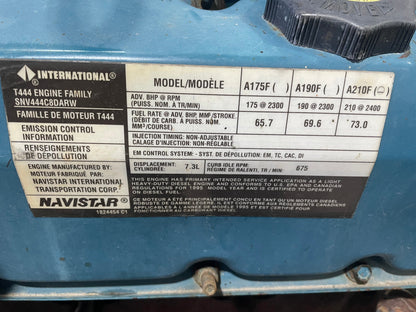 T444E 7.3 NAVISTAR ENGINE ASSEMBLY WITH ALLISON AT545 TRANSMISSION