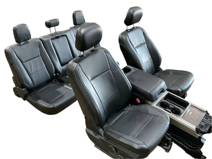 17-2022 FORD F250,F350,F450,F550 CREW CAB LARIAT LEATHER SEATS WITHOUT CONSOLE