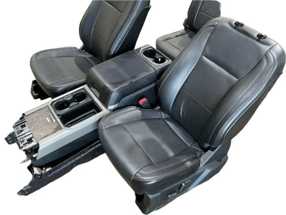 17-2022 FORD F250,F350,F450,F550 CREW CAB LARIAT LEATHER SEATS WITHOUT CONSOLE