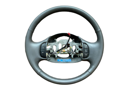 99-2007 FORD F250 F350 F450 F550 STEERING WHEEL GREY LEATHER WRAPPED