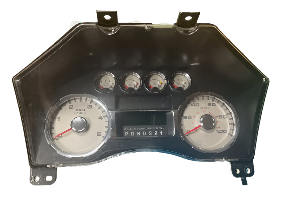 2008-2010 FORD F250 F350 F450 F550 6.4 DIESEL GAUGE CLUSTER  (LARIAT)