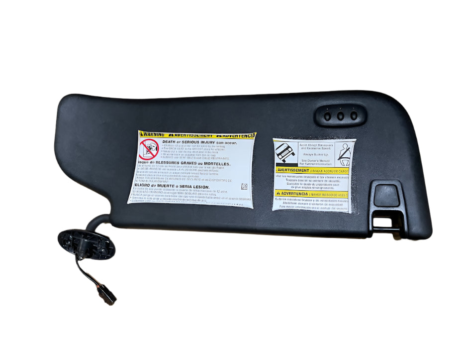 2011-2016 FORD F250-F550 SUPER DUTY PLATINUM BLACK DRIVER SIDE SUN VISOR
