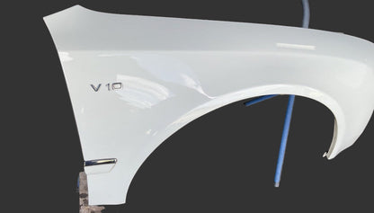 07-10 AUDI S8 a8  Front Right Fender Panel OEM Ibis White