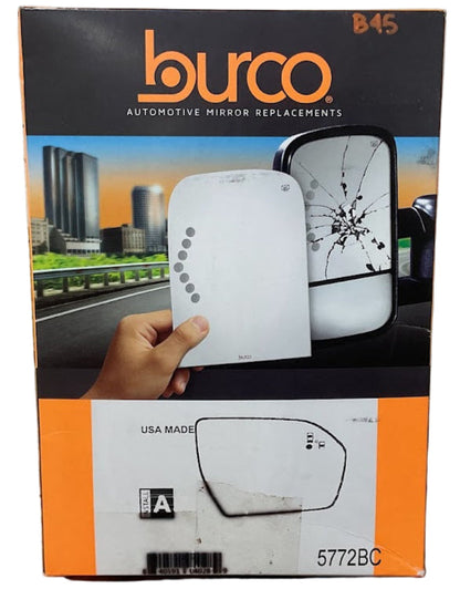Passenger Mirror Glass w/ Lane Assist No Mount For 18-20 Expedition & 18 Navigator NEW P#5772BC