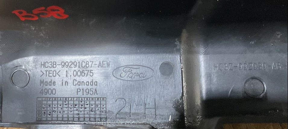 2017-2022 Ford F-250/F-350 Super Duty Rear Left Lower Bed Corner Trim USED OEM P# HC3B-99291C87-AEW