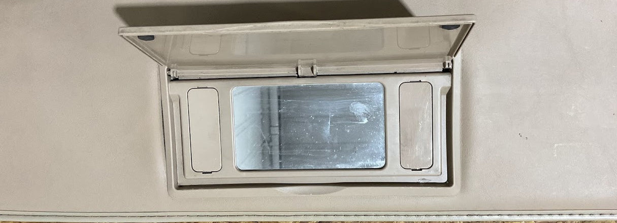 2015 Freightliner Coronado Glider Left Driver Interior Sun Visor W/Mirror Tan