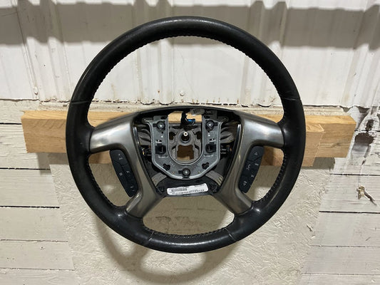 GM Ebony Steering Wheel (25849482) Leather w/ Cruise | Express / Savana 2008–2020 | OEM Used