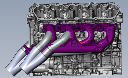 Godzilla Swap Mid Length Headers for F-100, 60's Mustang, & Universal Fitment 7.3L/6.8L Ultimate Headers