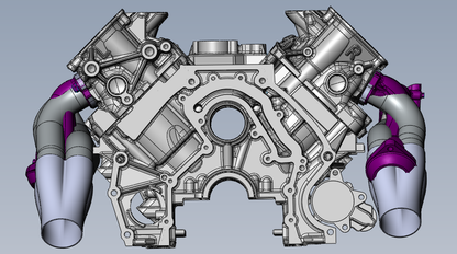 Godzilla Swap Mid Length Headers for F-100, 60's Mustang, & Universal Fitment 7.3L/6.8L Ultimate Headers