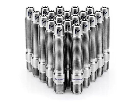 Raceseng Titanium Wheel Stud Conversion Kit - M14x1.5mm (80mm Length/Accommodates Up to 15mm Spacer)