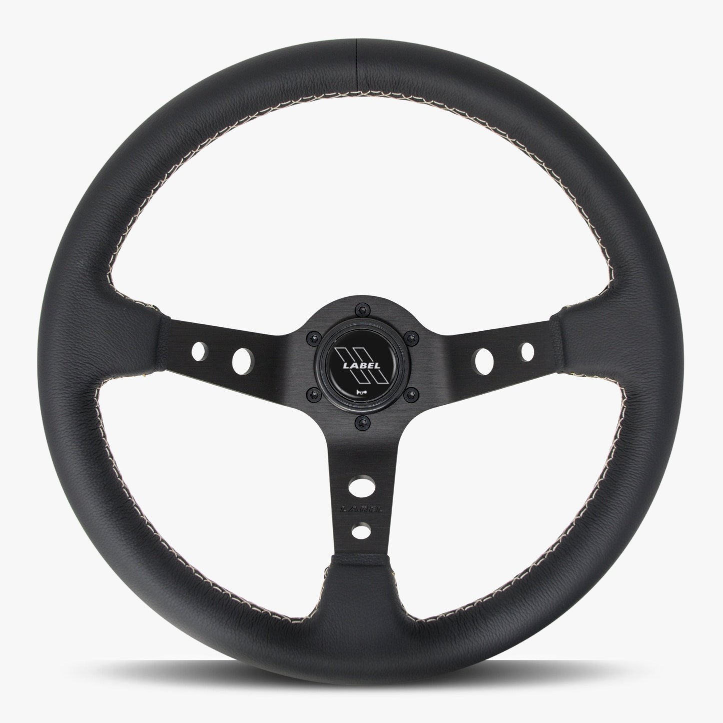 The Daytona | Black Leather | Black Spoke | White Stitch