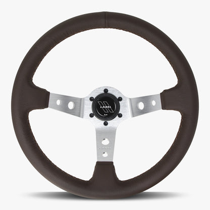 The Daytona | Nappa Brown Leather  | Silver Spoke | Brown Stitch
