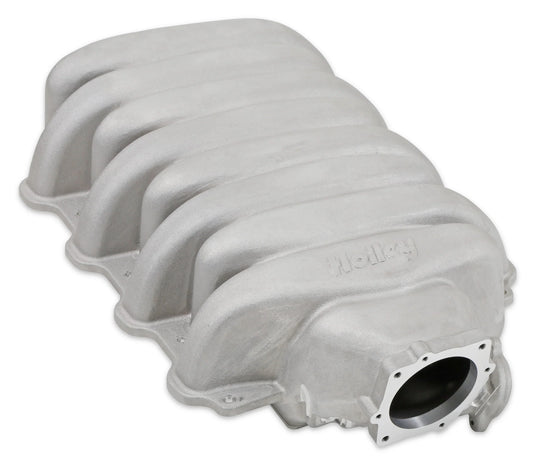 Holley Godzilla Low Profile Intake Manifold - Silver Finish