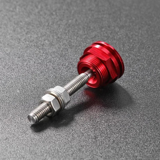 Nnr 22mm Push Button Bonnet Hood Pin Lock Clip Kit Quick Release Latch Red