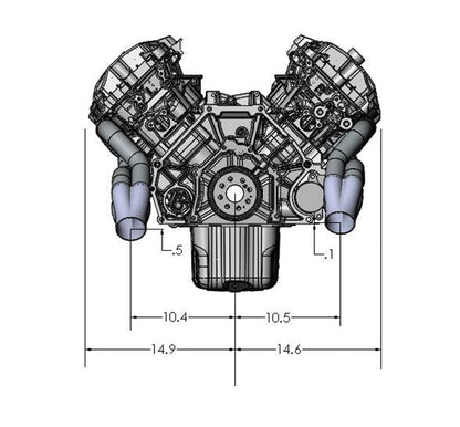 Ultimate Headers 471071 Classic Mustang, F100, Crown Vic IFS 6r80/10r80/Mt82/T56 Swap Headers Coyote