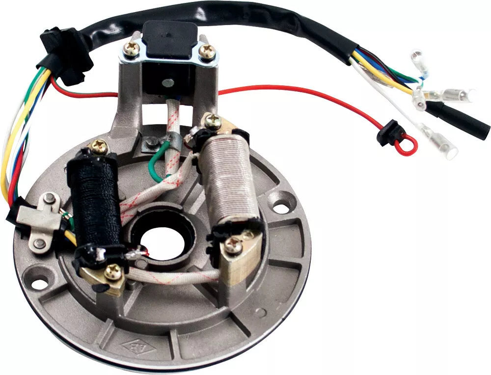 08-0200 Mogo Parts 4-Stroke 2-Coil Magneto/Stator 70-125Cc Kickstart