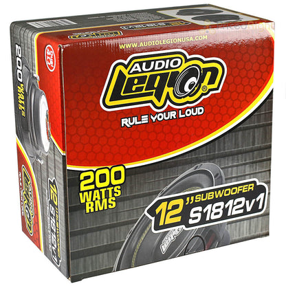 Audio Legion S1812 12" Subwoofer – Dual 4 Ohm